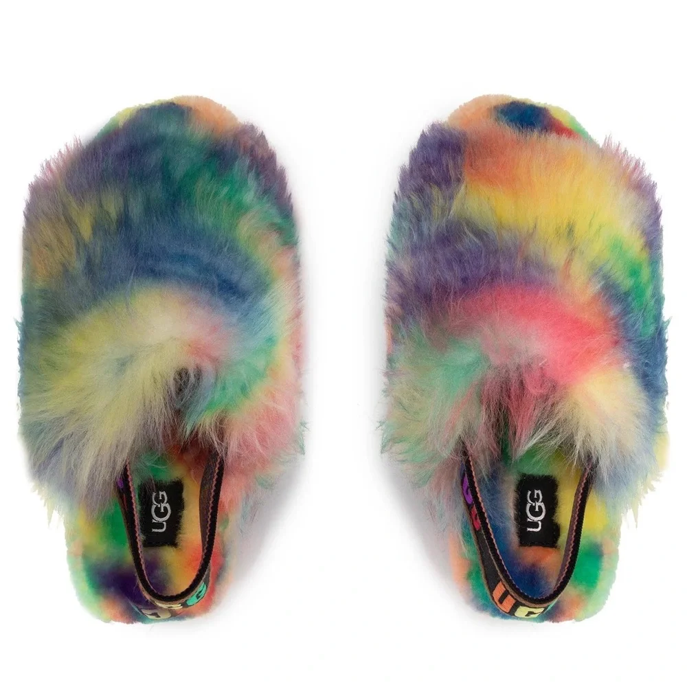 ๐๐๐ UGG NEW FLUFF PRIDE SLIPPER ๐๐๐ - Picture 10 of 12